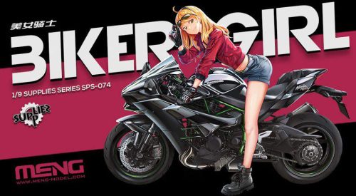 Meng Model 1:9 Biker Girl