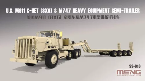 Meng Model 1:35 U.S. M911 C-HET(8x6)& M747 Heavy Equipment Semi-Trailer