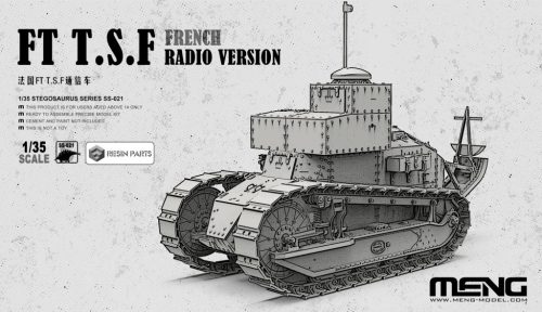 Meng Model 1:35 French FT T.S.F Radio Version (incl. resin parts)