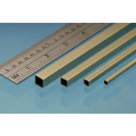 Albion Alloys Square Brass Tube 1.6 mm x 1.6 mm