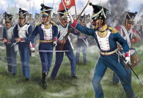Strelets 1:72 Polish Infantry in Attack (Napoleonic era)