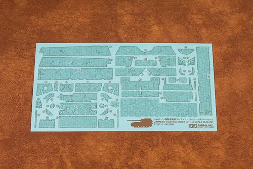 Tamiya 1:48 German 'Elefant' Heavy Tank Destroyer Zimmerit Sheet