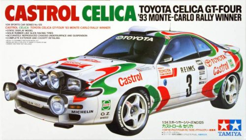 Tamiya 1:24 Castrol Celica 1993 Monte Carlo Rally Winner autó makett