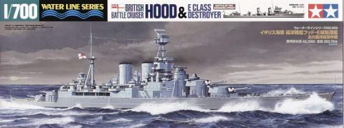 Tamiya 1:700 HMS Hood and E Class Destroyer hajó makett