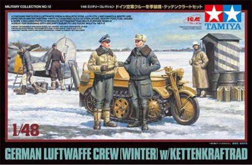 Tamiya 1:48 German Luftwaffe Crew (Winter) w/Kettenkraftrad