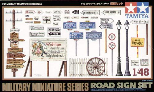 Tamiya 1:48 Road sign set