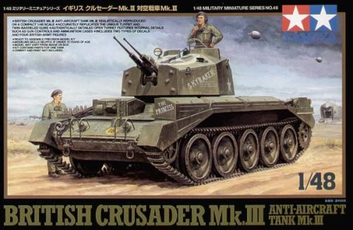 Tamiya 1:48 Crusader III AA tank harcjármű makett