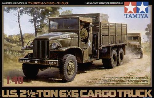 Tamiya 1:48 US 2,5ton 6x6 Cargo truck harcjármű makett