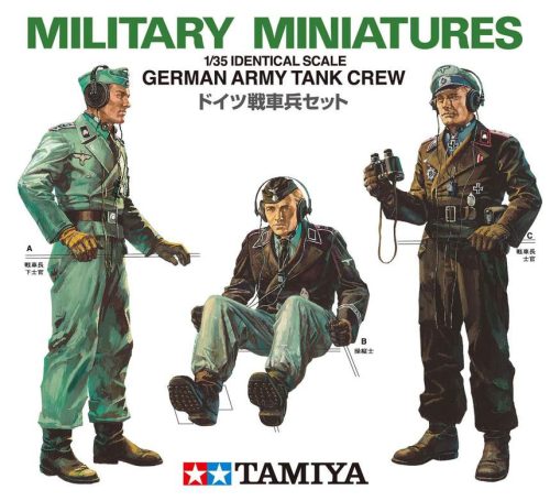 Tamiya 1:35 German Army Tank Crew (WWII) figura makett