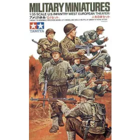   Tamiya 1:35 8 U.S. Infantry (WWII) European Theatre figura makett
