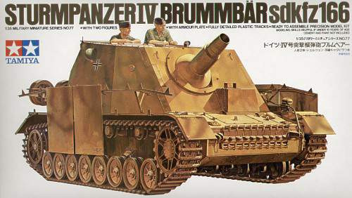 Tamiya 1:35 Sturmpanzer IV Brummbar Sd.Kfz.166 harcjármű makett