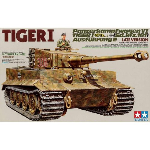 Tamiya 1:35 Tiger I Late version harcjármű makett