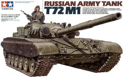 Tamiya 1:35 Soviet T-72M1 MBT harcjármű makett