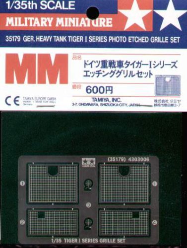 Tamiya 1:35 Pz.Kpfw.VI Tiger I grilles