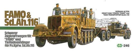 Tamiya 1:35 Sd.Ah.116 tank transporter and Sd.Kfz.9 'FAMO' 18T 1/2 track