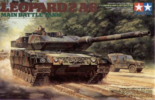 Tamiya 1:35 Leopard MBT 2 A6 Main Battle Tank harcjármű makett