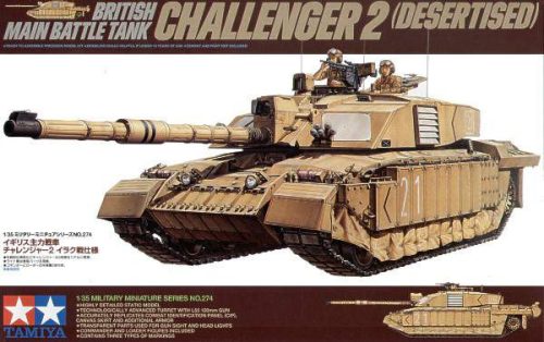 Tamiya 1:35 British Challenger 2 Iraq (Desertised version) harcjármű makett