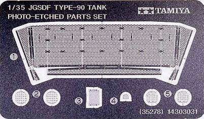 Tamiya 1:35 JGSDF Type 90 Tank PE Parts Set