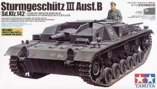 Tamiya 1:35 Sturmgeschutz/StuG.III Ausf.B Sd.Kfz.142 harcjármű makett