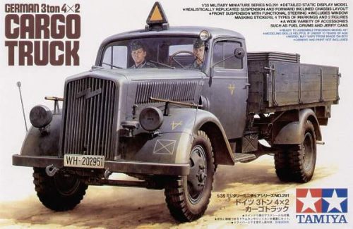 Tamiya 1:35 German 3ton 4x2 Cargo Truck harcjármű makett