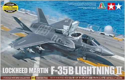 Tamiya 1:72 Lockheed Martin F-35B Lightning II Tamiya Pilot Figure Included