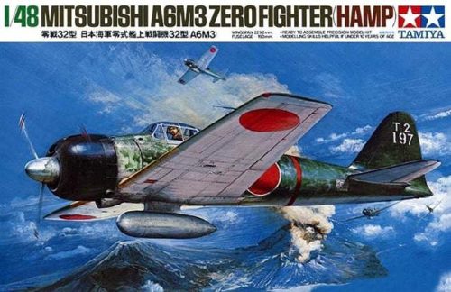 Tamiya 1:48 A6M3 Type 32 Zero Fighter repülő makett