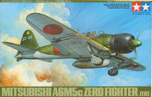 Tamiya 1:48 A6M5c Type 52 Zero Fighter repülő makett