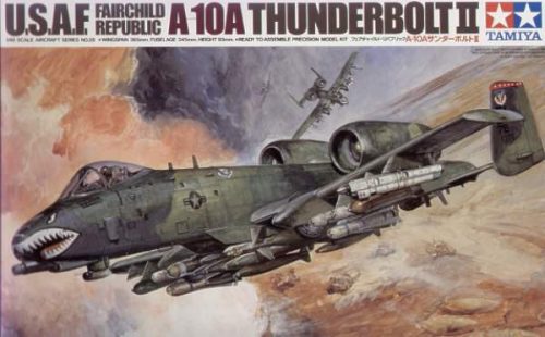 Tamiya 1:48 Fairchild A-10A Thunderbolt II updated repülő makett