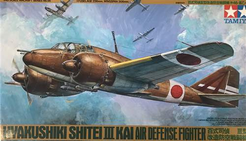 Tamiya 1:48 Mitsubishi Ki-46 'Dinah' solid gun nose version repülő makett