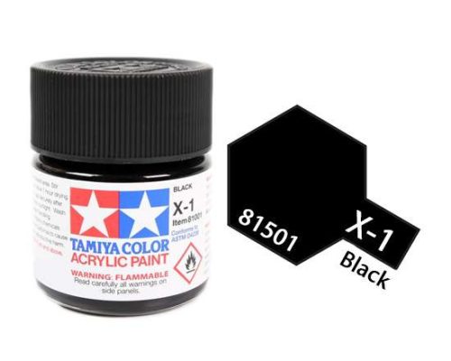 Tamiya mini acrylic X-1 Black