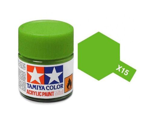 Tamiya mini acrylic X-15 Light Green