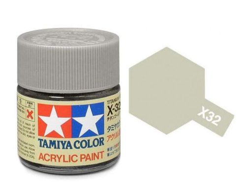Tamiya mini acrylic X-32 Titanium Silver