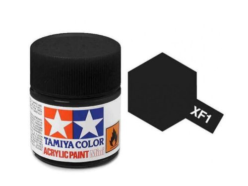 Tamiya mini acrylic XF-1 Flat Black 