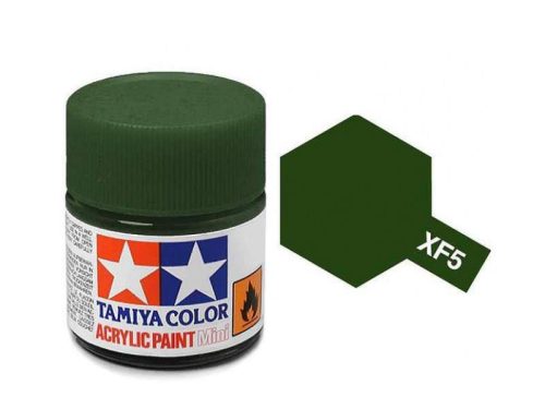 Tamiya mini acrylic XF-5 Flat Green