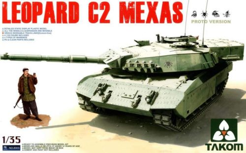 Takom 1:35 Canadian MBT Leopard C2 MEXAS harcjármű makett
