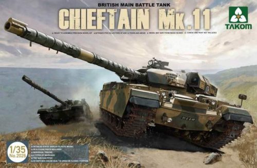 Takom 1:35 British Main Battle Tank Chieftain Mk.11 harcjármű makett 