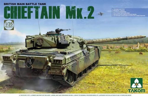 Takom 1:35 British Main Battle Tank Chieftain Mk.2 harcjármű makett