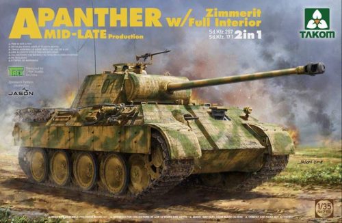 Takom 1:35 Panther Ausf.A mid/late full Interior, Zimmerit
