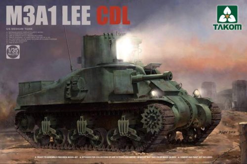 Takom 1:35 US Medium tank M3A1 LEE CDL harcjármű makett