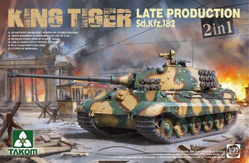 Takom 1:35 Sd.Kfz.182 King Tiger Late Production 2 in 1