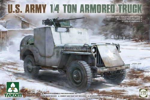 Takom 1:35 U.S. Army 1/4 ton Armored Truck (Jeep)