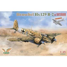   Takom 1:48 Henschel Hs 129 B-2 w/INTERIOR + BONUS (CLEAR PARTS)