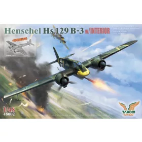  Takom 1:48 Henschel Hs 129 B-3 w/INTERIOR + BONUS (CLEAR PARTS)
