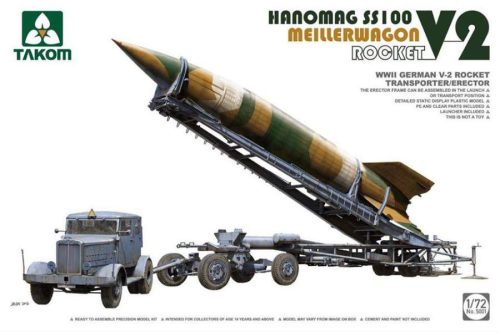 Takom 1:72 V-2 Rocket + Meillerwagen + Hanomag SS100