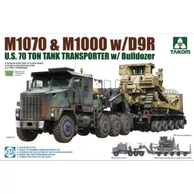  Takom 1:72 U.S. M1070&M1000 w/D9R 70 Ton Tank Transporter w/Bulldozer