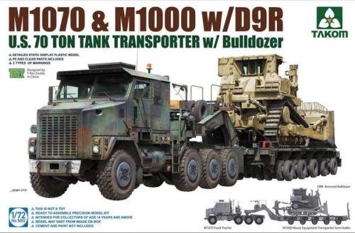 Takom 1:72 M1070 Tank Transporter with D9R Dooby