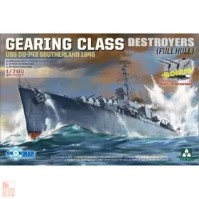   Takom 1:700 GEARING CLASS DESTROYER USS DD-743 SOUTHERLAND 1945 (FULL HULL)