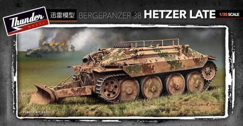 Thunder Model 1:35 Bergepanzer 38(t) Hetzer Late version harcjármű makett