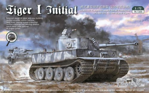 Border model TK7205 1:72 Tiger I initial production