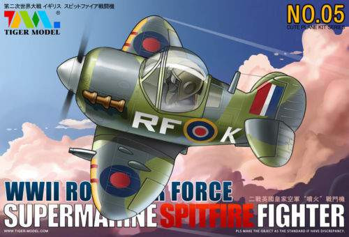 Tiger Model - Cute Plane WWII Royal Air Force Supermarine Spitfire